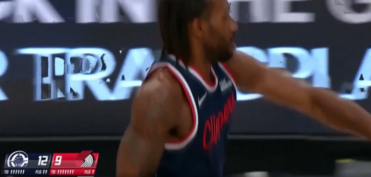 回击一波10-0！伦纳德转换背打转身上下步上篮打停开拓者